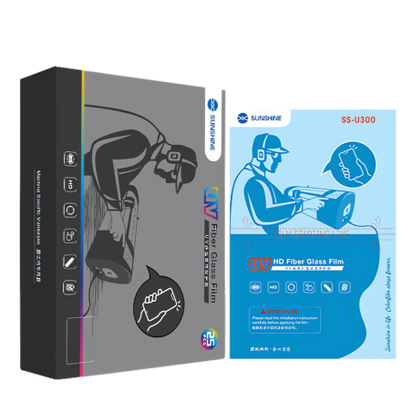 Film Protection HD UV Fiber de Verre+Boîte à Lumière UV SUNSHINE SS-U300 - 25 Pcs (Code SUNSHINE) — Sunshine · Smarty Paris 18e